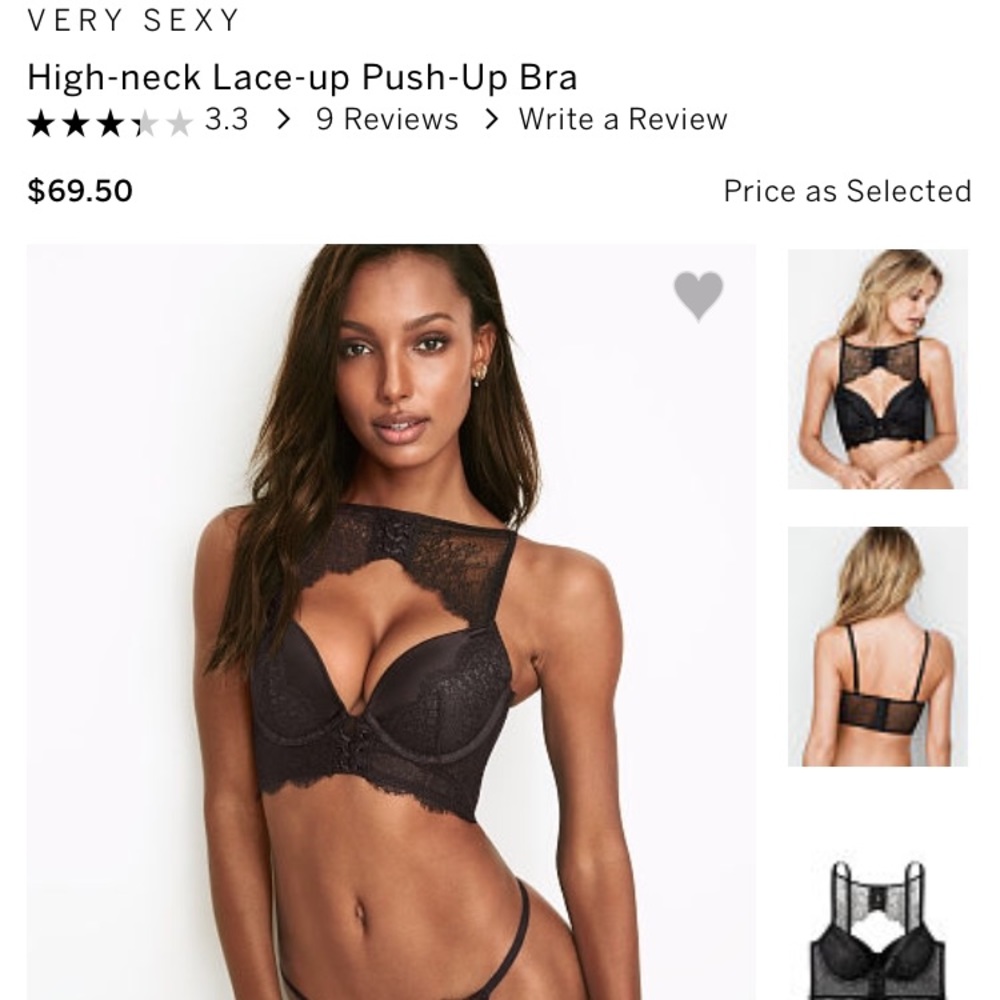 VS Push Up High Neck Bra